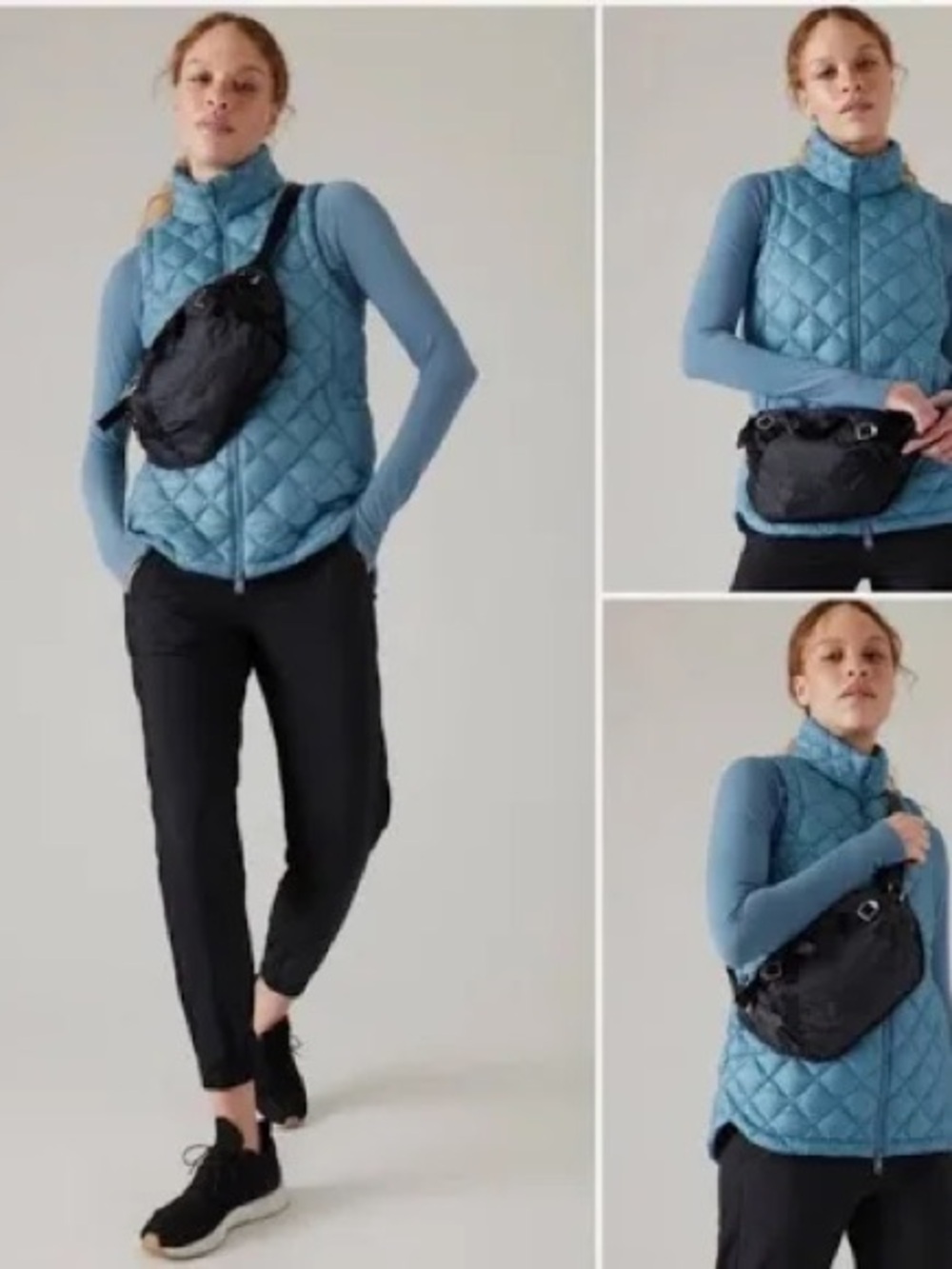 Sold - Athleta Black Crossbody Sling Bag